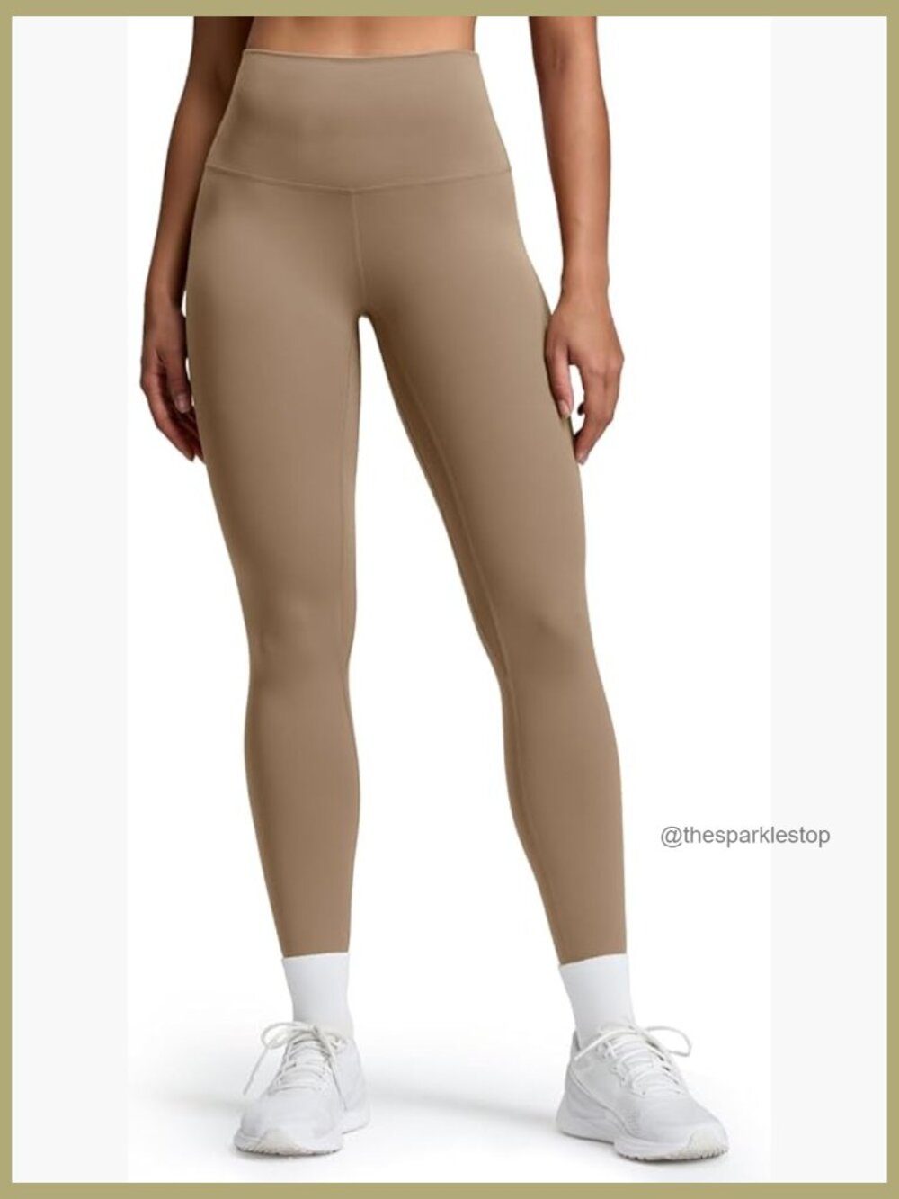 Medium Plus Support Compression Leggings 25'' with Pocket Workout Pants